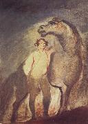Sir David Wilkie Tempera undated one Standing by a Horse oil painting